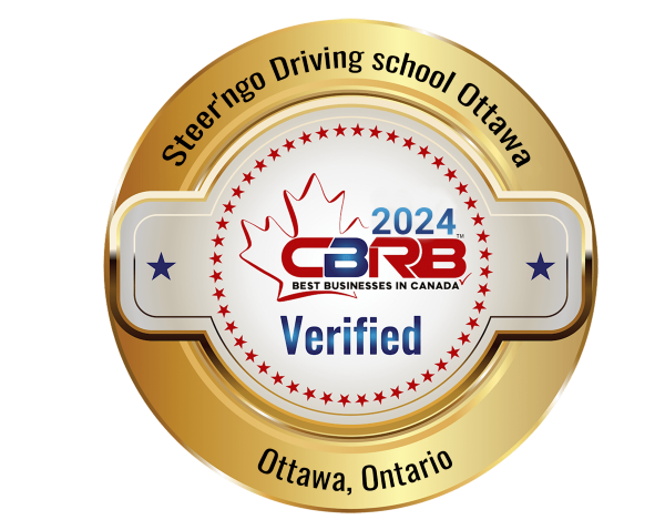 CBRB - Best Business in Canada badge awarded to Steer'ngo Driving School Ottawa
