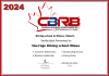 CBRB - Best Business in Canada certificate presented to Steer'ngo Driving School Ottawa